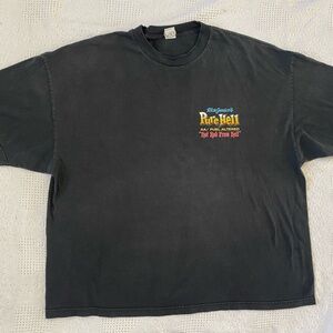 Vintage Y2K Hot Rod From Hell Rich Guasco Tshirt Mens 3XL Black Short Sleeve